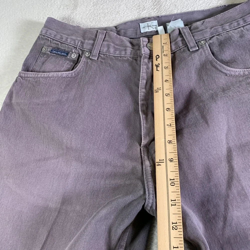 Calvin Klein Jeans Jeans Mens 33x26 Purple Relaxed‎ Fit Straight Leg Denim Pants